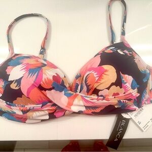La Blanca Floral Bra - Pink and Black
